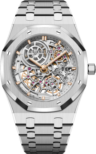 Royal Oak Jumbo Extra-Thin Openworked “50th Anniversary” Stainless Steel 39mm Blue…