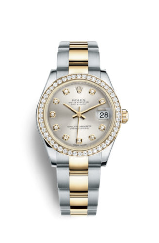 Datejust 31 Rolesor Yellow Diamond / Oyster / Silver Diamond