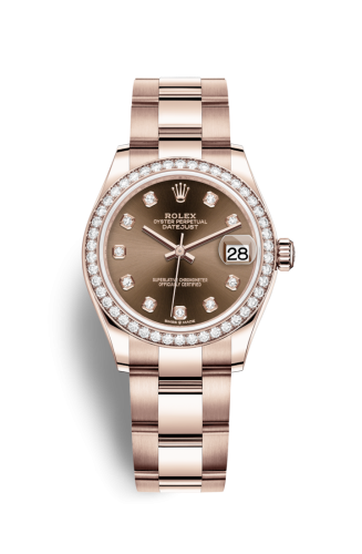 Datejust 31 Rose Gold / Diamond / Chocolate – Diamond / Oyster