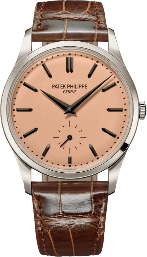 Calatrava Platinum 38mm Platinum Manual Winding Salmon Dial