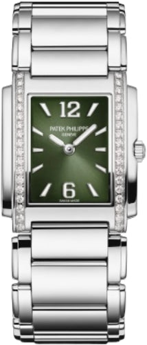 Twenty~4 Ladies Stainless Steel Olive Green Dial