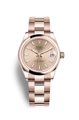 Datejust 31 Rose Gold / Domed / Rose / Oyster