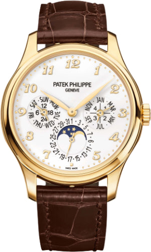 Grand Complications 39mm Ivory Arabic Yellow Gold Leather