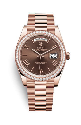 Day-Date 40 Everose / Diamond / Chocolate – Roman
