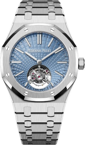 Flying Tourbillon Platinum 41mm Light Blue Dial