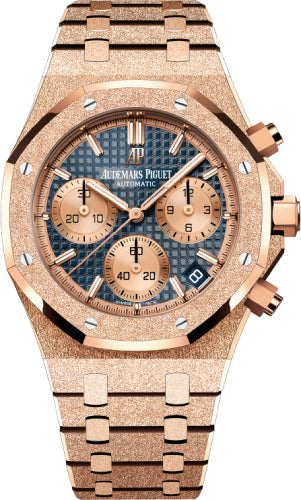 Royal Oak 41mm Frosted Gold Chronograph Blue Dial