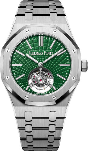 Royal Oak 41mm Selfwinding Flying Tourbillon Titanium Green Dial