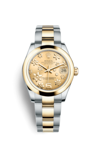 Datejust 31 Rolesor Yellow Domed / Oyster / Champagne Floral