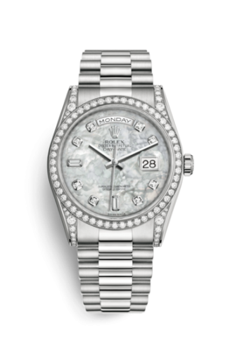 Day-Date 36 White Gold Diamonds / President  / MOP