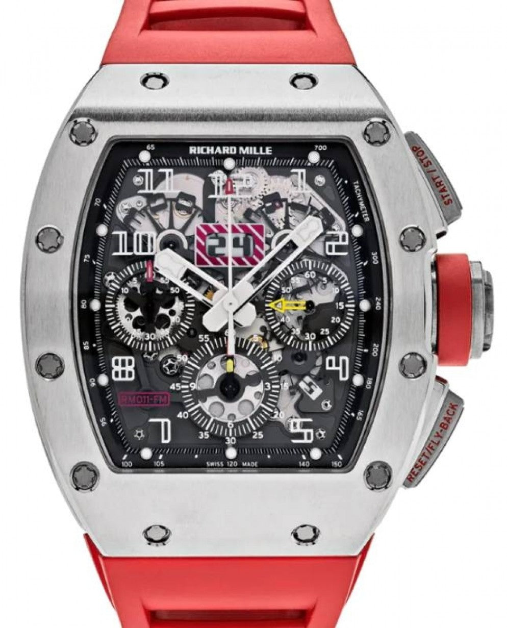 Automatic Flyback Chronograph Felipe Massa White Gold/Titanium RM 011