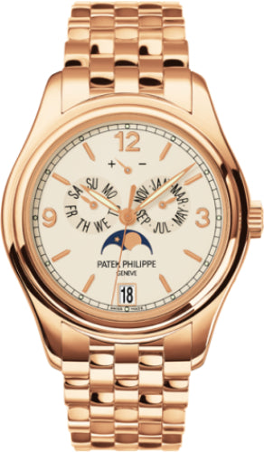 Complications Annual Calendar Moon Phases Date Rose Gold Cream Dial