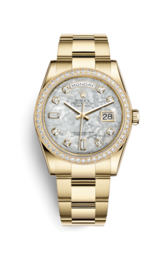 Day-Date 36 Yellow Gold Diamonds / Oyster / MOP