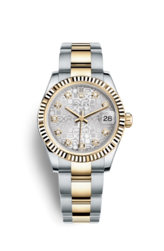 Datejust 31 Rolesor Yellow Fluted / Oyster / Silver Computer