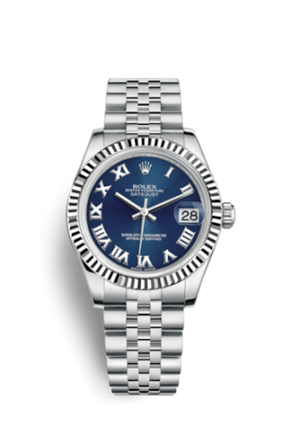 Datejust 31 Stainless Steel Fluted / Jubilee / Blue – Roman