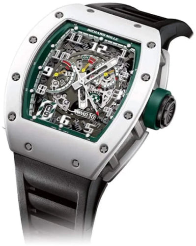 Le Mans White Ceramic 50mm Openworked Dial RM030