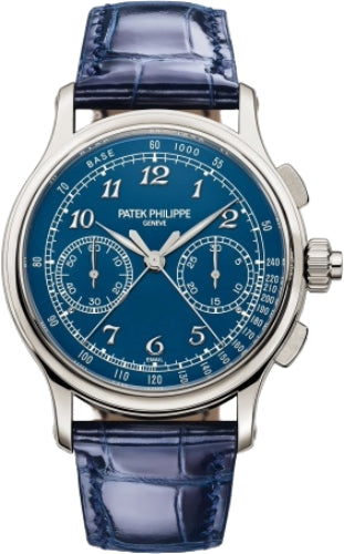 Grand Complications Split Seconds Chronograph Platinum Blue Enamel Dial