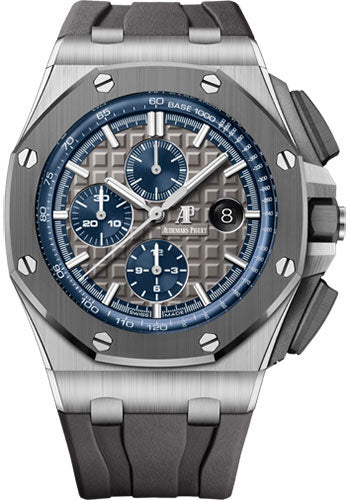 Royal Oak Offshore Selfwinding Chronograph 44mm Titanium Ceramic Case Grey and Blue…