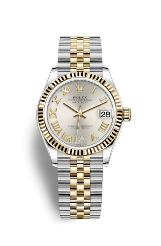 Datejust 31 Stainless Steel / Yellow Gold / Fluted / Silver – Roman / Jubilee
