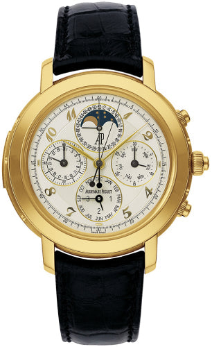 Jules Audemars 42mm Grande Complication Yellow Gold Silver Arabic Dial & Fixed…