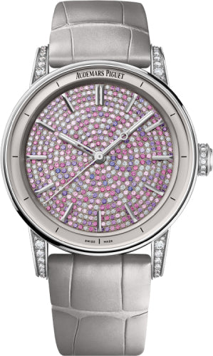 Code 11.59 Selfwinding White Gold 38mm Pink Sapphires & Diamond Dial