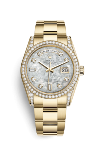 Day-Date 36 Yellow Gold Diamond / Oyster / MOP