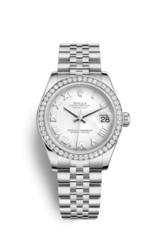 Datejust 31 Stainless Steel Diamond / Jubilee / White – Roman