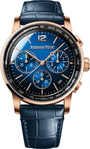 Code 11.59 Chronograph 41mm Rose Gold Blue Dial