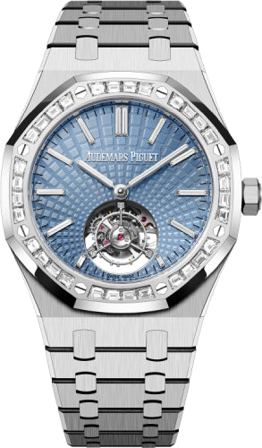 Royal Oak 41mm Flying Tourbillon Platinum Light Blue Dial