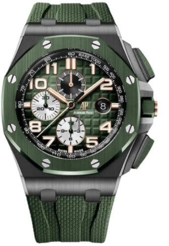 Royal Oak Offshore 44mm Chronograph Ceramic Green Bezel 26405CE.OO.A056CA.01