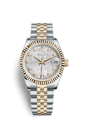 Datejust 31 Rolesor Yellow Fluted / Jubilee / Silver Computer