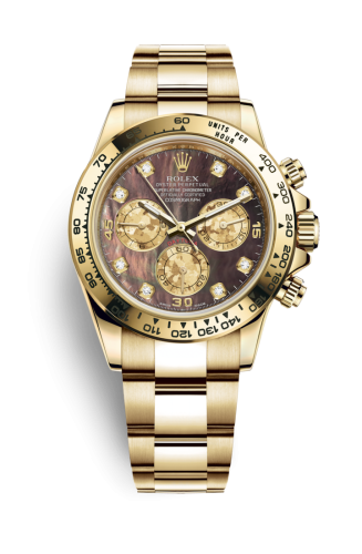 Cosmograph Daytona Yellow Gold / Black MOP Diamond