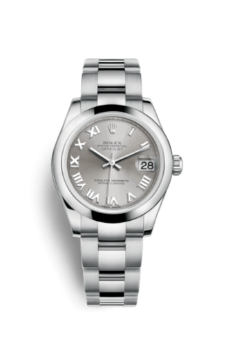 Datejust 31 Stainless Steel Domed / Oyster / Rhodium Roman
