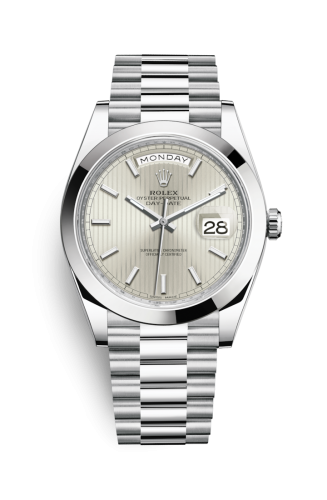Day-Date 40 Platinum / Silver Tuxedo