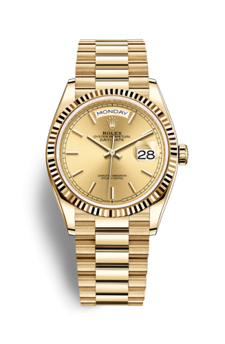 Day-Date 36 Yellow Gold / Fluted / Champagne / President
