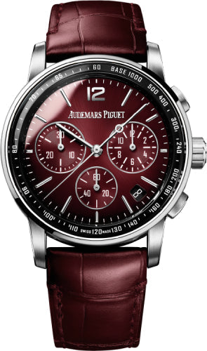 Code 11.59 Chronograph 41mm White Gold Burgundy Dial