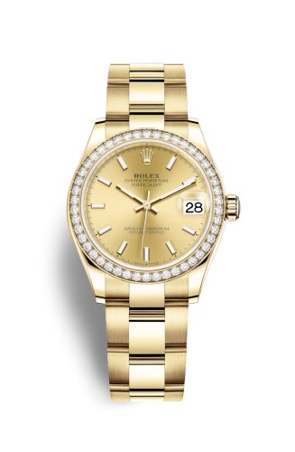 Datejust 31 Yellow Gold / Diamond / Champagne / Oyster