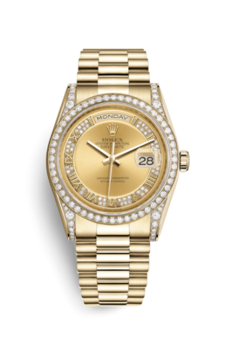 Day-Date 36 Yellow Gold Diamonds / President  / Champagne Diamond