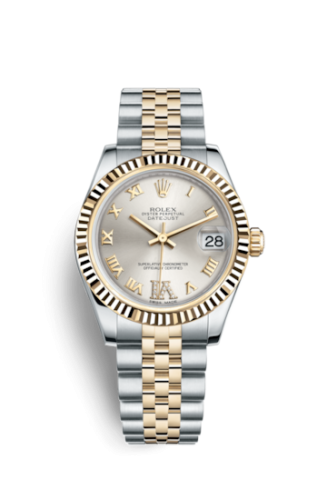 Datejust 31 Rolesor Yellow Fluted / Jubilee / Silver Roman