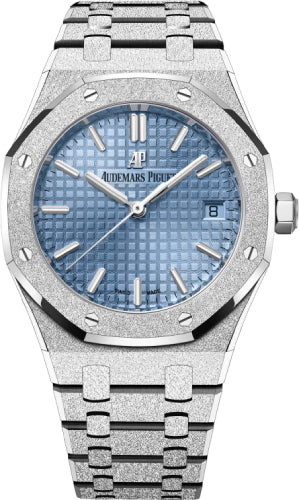 Royal Oak 34mm Frosted Gold Selfwinding Blue Dial
