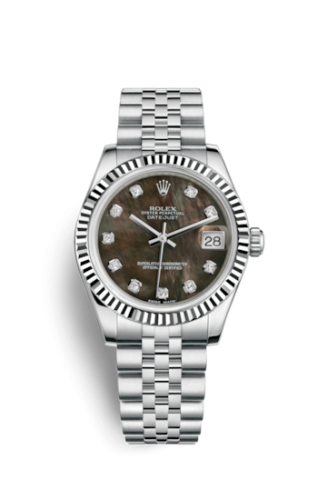 Datejust 31 Stainless Steel Fluted / Jubilee / Black MOP