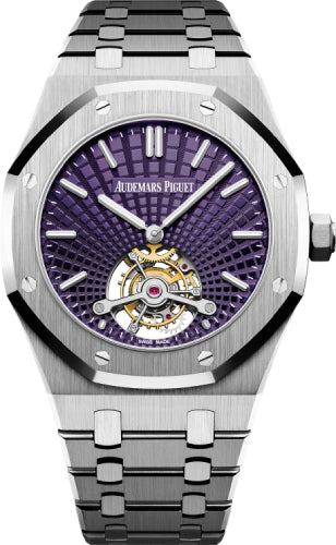 Royal Oak Tourbillon Extra-Thin 41mm Stainless Steel Purple Dial