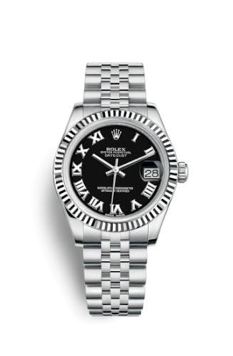 Datejust 31 Stainless Steel Fluted / Jubilee / Black – Roman