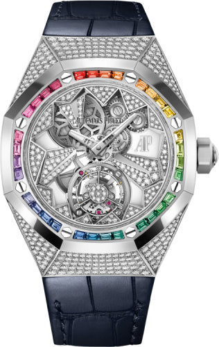 Royal Oak Concept Flying Tourbillon White Gold/ Diamonds Dial 38.5mm Gemstones…
