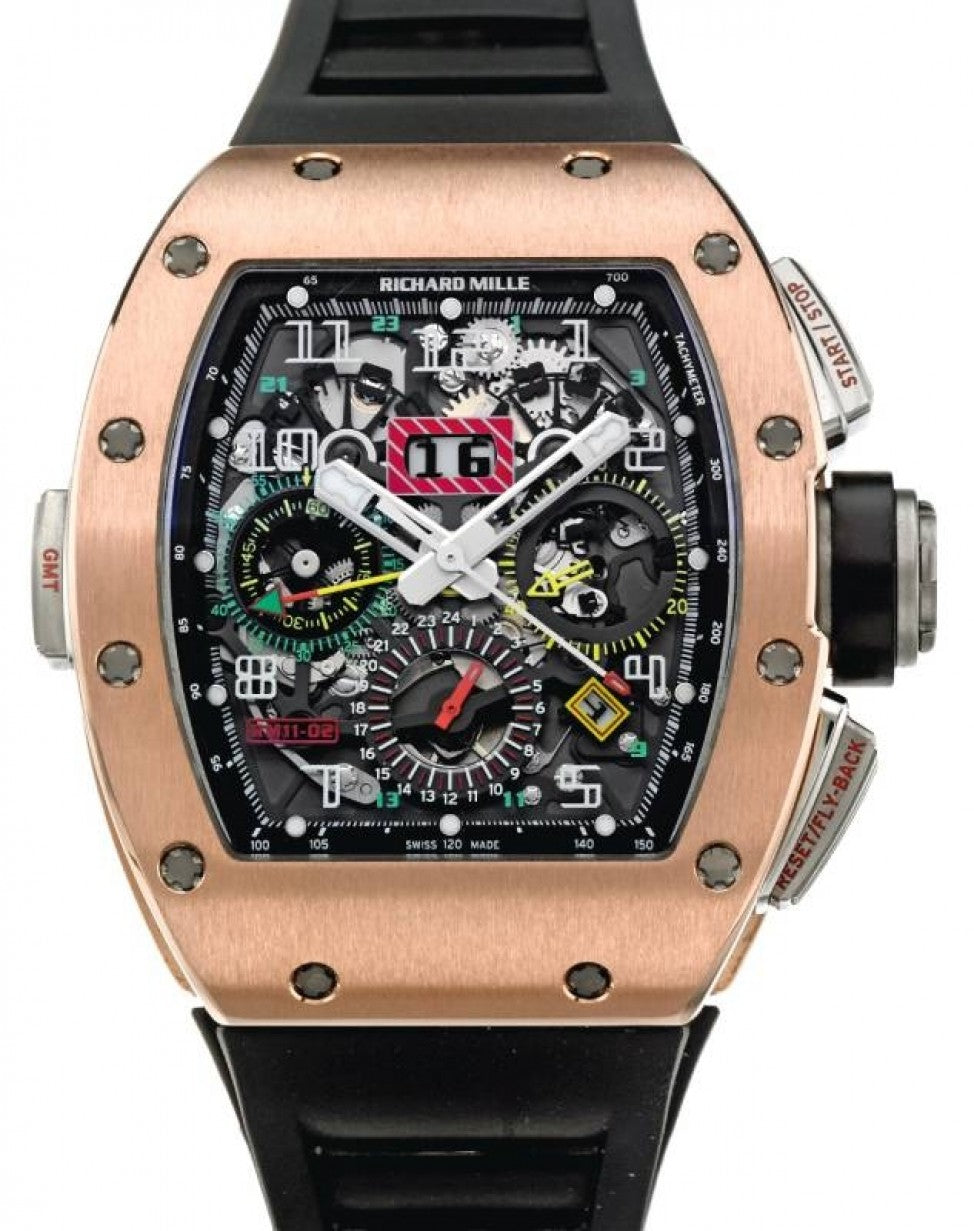 Flyback Chronograph Dual-Time Rose Gold/Titanium RM 11-02