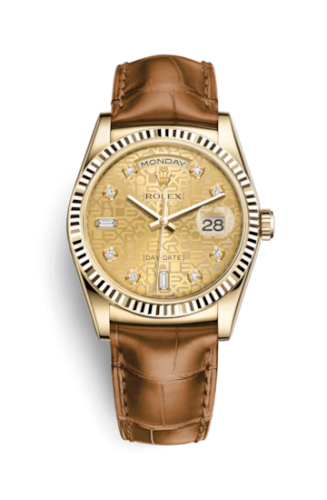 Day-Date 36 Yellow Gold / Strap / Champagne Computer