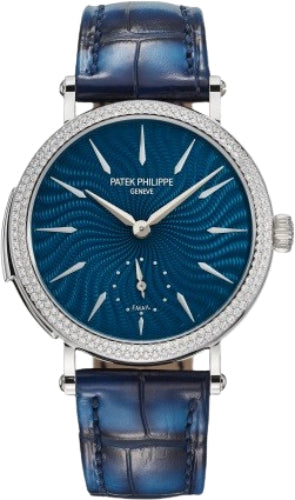 Grand Complications White Gold Blue Dial 36mm Diamond Bezel
