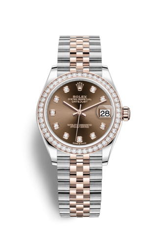 Datejust 31 Stainless Steel/ Rose Gold / Diamond / Chocolate – Diamond / Jubilee