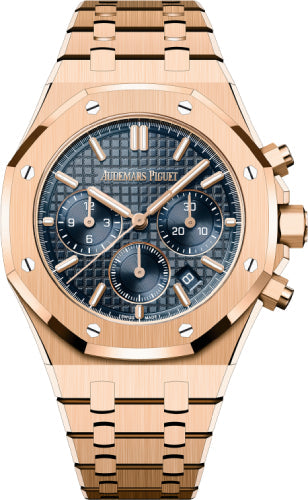Royal Oak 38mm Chronograph Rose Gold Blue Dial